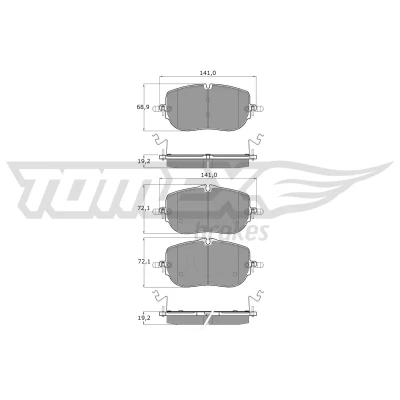 Imagen de Juego de pastillas TOMEX Brakes TX 60 52