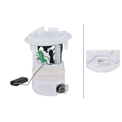 Imagen de HELLA 8TF 358 106 921 Unidad de alimentación combustible con junta, sensor nivel adaptador específico vehículo eléctrico norauto, oscaro