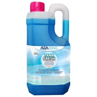 Imagen de Líquido Autocaravana Tank Fresh 2L AWAKING, Liquido Aditivo Aguas Grises, Desagües, Duchas,Caravanas, Autocaravanas, Campers, Evita Malos Olores, Biodegradable, Aromatizante