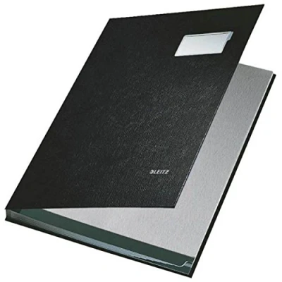 Imagen de Leitz Libros de firmas 24x34cm negro para a4 10f sw 5701
