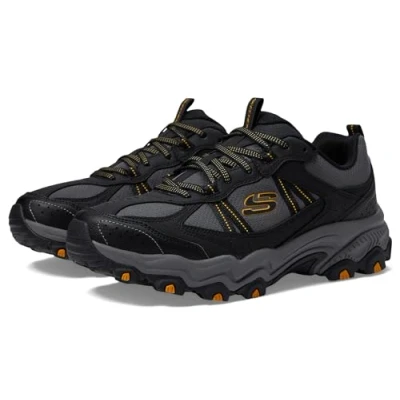 Imagen de Skechers Stamina at, Trekking de Corte bajo Hombre, Malla sintética Negra con Ribete carbón, 40 EU