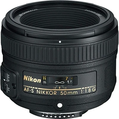 Imagen de Nikon Nikkor Objetivo para cámara AF S 50mm f/1.8G (SLR, 7/6, estándar), Color Negro