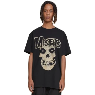 Imagen de Upscale by Mister Tee X Misfits Oversize Camiseta estampada, Hombre, Talla: Small, Black