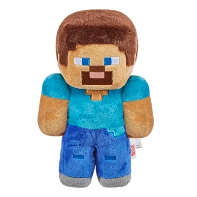 Imagen de Mattel Minecraft Peluche Steve, personaje del videojuego, juguete +3 años (HHG11)