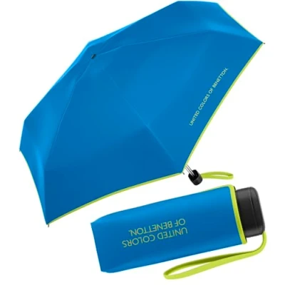 Imagen de Paraguas de bolsillo Benetton Ultra Mini Flat solid, Super Sonic, 88 cm