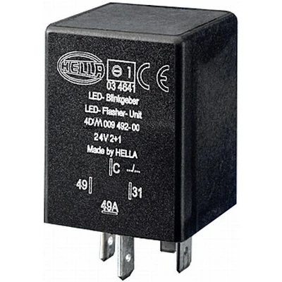 Imagen de HELLA 4DM 009 492 001 Relé de Intermitentes 24 con soporte para remolque