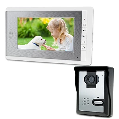 Imagen de LIBO 7&quot; Impermeable Vídeo Portero Timbre de Puerta Mirilla la Monitor IR Vision Nocturna Cámara para Sistema Entrada casa