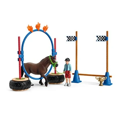 Imagen de Schleich 42482n Playset Competición Agility para Ponis