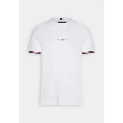 Imagen de Tommy Hilfiger LOGO Tipped Camiseta estampada, Hombre, Talla: XS, White