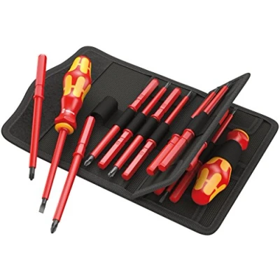 Imagen de WERA 05347108001 Kraftform Kompakt VDE 18 Imperial 1 Conjunto con mago y varillas intercambiables