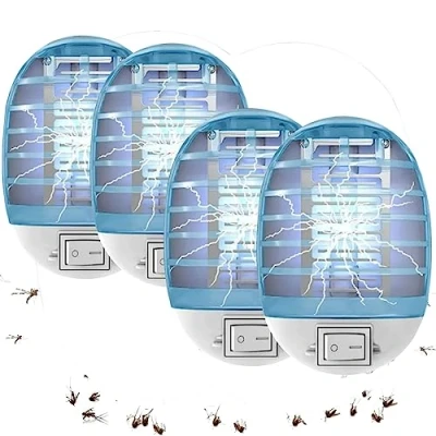Imagen de lámpara Antimosquitos Electrico 4 Piezas, Mata Mosquitos Moscas Lampara, matamoscas, de Insectos, Mosquitos, Trampa Insectos para Interior, contra Moscas, Polillas ect