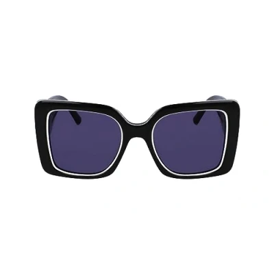 Imagen de KARL LAGERFELD KL6126S Gafas, Black/White, 52/20/140 para Mujer