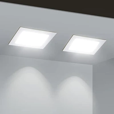 Imagen de Aigostar Downlight LED Empotrable 18W equivalente 136W,6500K Luz natural,Blanco,Foco LED,Ojos de buey LED,Ф190 200mm,Paquete 2