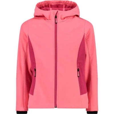 Imagen de CMP Chaqueta Kid G Con Capucha Fija, Softshell Unisex niños, Rosa (Brillo Fuxia), 92