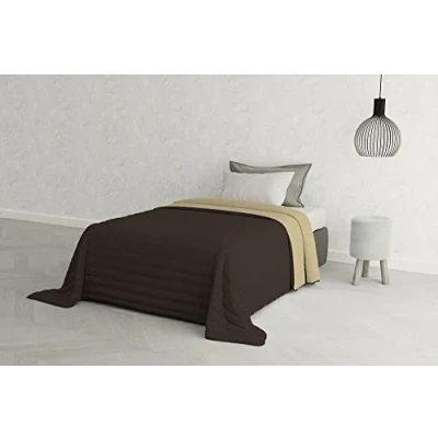 Imagen de Elegant Ropa DE Cama Italiano Colcha Verano Verde/Hazel Individuales 170 x 270 cm