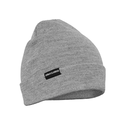 Imagen de Urban Classics Basic FLAP Gorro, Hombre, Talla: One Size, Grey