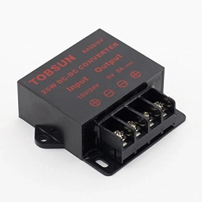 Imagen de Regulador dc SUPERNIGHT Power Supply Transformer Step Down Voltage Reducer 12V 24V to 5V 5A 25W Buck Converter Adjustable for LED displays, Automotive, Electricity ect.