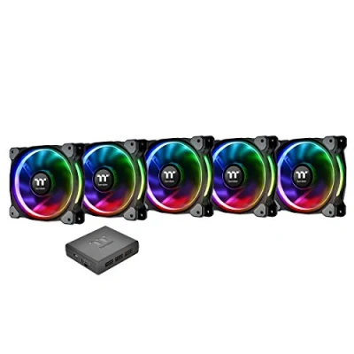Imagen de Thermaltake Riing Plus 12 RGB Radiator Fan TT Premium Edition 5 Pack