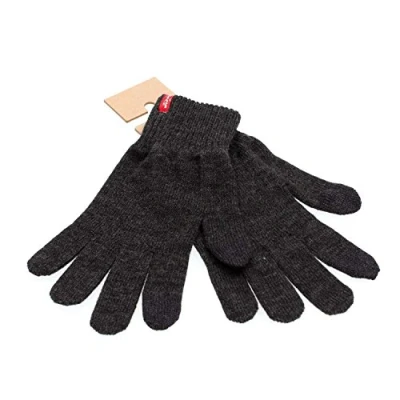 Imagen de Levi&#039;s Ben Touch Screen Gloves, Guantes Hombre, Gris (Dark Grey), Small