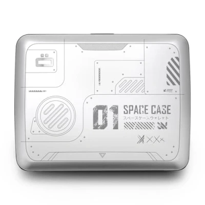 Imagen de ÖGON Designs Cartera de Aluminio Smart Case V2 Large Compartimento Oculto para Monedas y Billetes Protección RFID Capacidad 10 Tarjetas