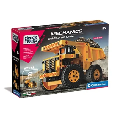 Imagen de Clementoni Mechanics Lab Camión Minero, Set de construcción para Construir un camión, con App e Instrucciones en 3D, niños y niñas a Partir 8 años (55439)