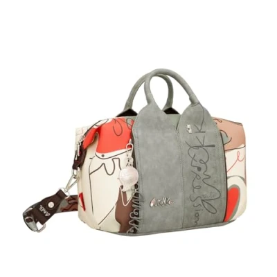 Imagen de Anekke Bolso Bowling Grande Alma Diseño Espacioso y Funcional Bolsillos Múltiples Bandolera Ajustable Medidas: 31x21x15 cm Bolsos Modernos