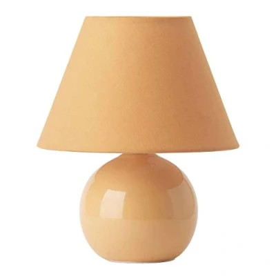 Imagen de BRILLIANT lamp Primo lámpara de mesa melocotón 1x D45, E14, 40W, adecuado para lámparas caída (no incluidas) Escala a ++ E Con interruptor cable
