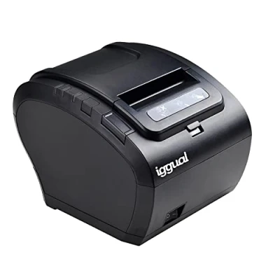 Imagen de iggual Impresora Térmica de Tickets TP8002 Conexión USB + RS 232 RJ45+RJ11, Windows, Android e iOS, Emulación ESC/POS Imp. Común, Rollos 57 80mm, Vel Imp 260mm/s (Dimensiones: 19.1x14.6x12.9 cm)