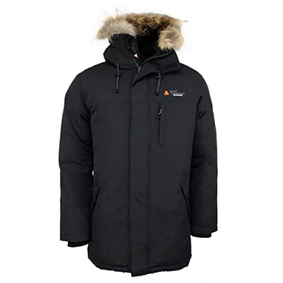 Imagen de Peak Mountain Cogan/Jk Chaqueta de Plumas para Hombre, Color Negro, tamaño XXL