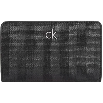 Imagen de Calvin Klein Cartera Mujer Daily Medium Bifold con cremallera, Negro (Ck Black), Talla Única