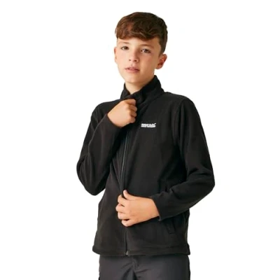 Imagen de Regatta Forro Polar King II con Cremallera simétrica Fleece, Unisex niños, Black/Black, 5 6