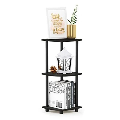 Imagen de Furinno Estantes sin herramientas Espresso/Negro 3 niveles