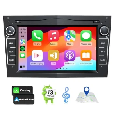 Imagen de Eonon Android 13 de Coche para Opel Vectra Zafira Pantalla 7 Pulgadas Inalámbrico CarPlay Auto GPS Radio Soporte WiFi/Bluetooth/USB [2+32GB] OPA13