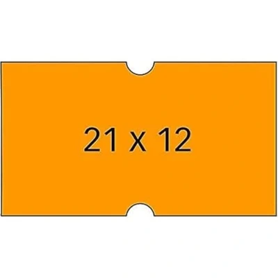Imagen de APLI 100912 Pack de 6 rollos para etiquetadora, color naranja
