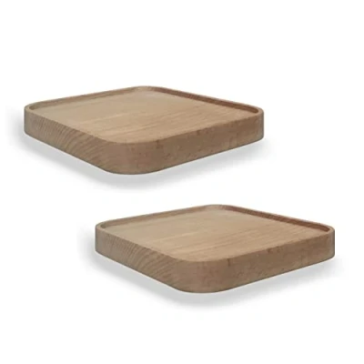 Imagen de anaan Raft Estantería de Pared Madera Cuadrados Baldas Flotante Estanterias Estante Colgante Mural Suspendida Exhibición para Plantas Vela Foto Decoracion Diseño Juego 2 (Cuadrado 15cm)