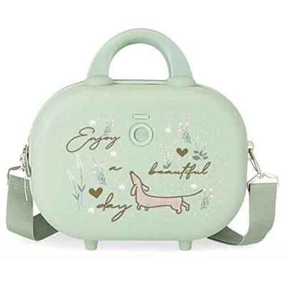 Imagen de Enso Beautiful day Neceser Adaptable con Bandolera Verde 29x21x15 cms Rígido ABS 9,14L 2,52 kgs