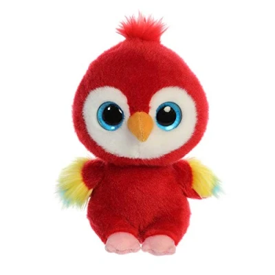 Imagen de Aurora YooHoo 61117 Lora Guacamayo de Peluche (8 Pulgadas), Color Rojo