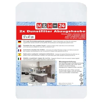 Imagen de Filtro de campana extractora universal para campanas extractoras grasa 47 x 57 cm (2 unidades)