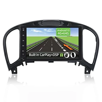 Imagen de YUN, Android 10 2 DIN Autoradio para Nissan Juke/YF15 Infiniti ESQ(2010 2017) 4G+64G (Integrado CarPlay/Android Auto/DSP) 8 Core Gratuitos LED Cámara&amp;Mic Soporte Dab/Control del Volante/MirrorLink
