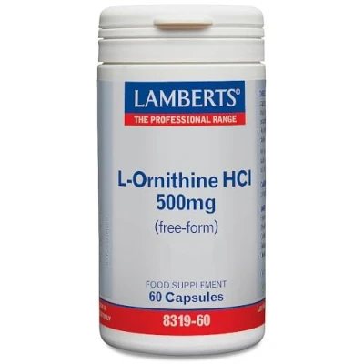 Imagen de Lamberts L Ornitina 500mg 60 Cápsulas