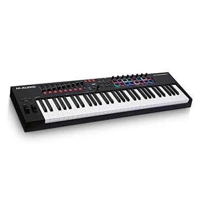 Imagen de M Audio Oxygen Pro 61 Teclado controlador MIDI USB de teclas con pads ritmos, perillas, botones y atenuadores asignables pack software