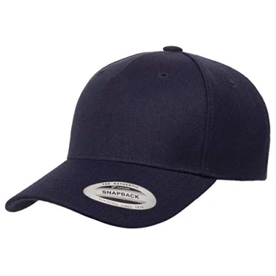 Imagen de Yupoong Yp Classics Gorra con visera curvada de 5 paneles para hombre, marino, talla única