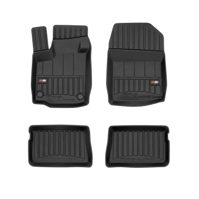 Imagen de FROGUM proLine 3D 3D426467 Juego de alfombrillas suelo Caucho delante y detrás 4 negro Adaptado RENAULT: TWINGO 2