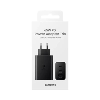 Imagen de Samsung 3 USB Cargador Rápido 65W Negro