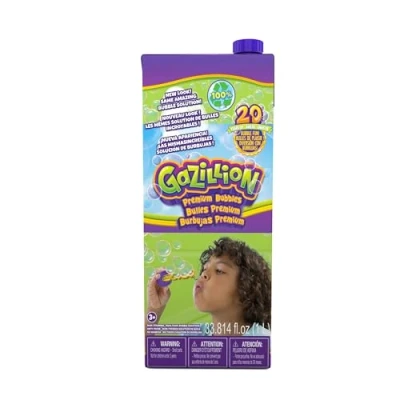 Imagen de Gazillion Solución Premium de Pompas 1L en Caja Tetra Brik Burbujas, Vibrantes y Seguras para Niños, Fiestas, Celebraciones Juguetes Regalos Niños 3 Años o Más