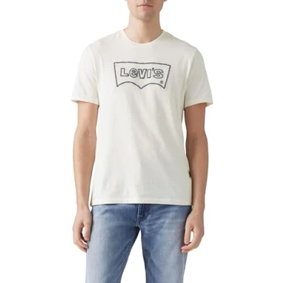 Imagen de Levi&#039;s Graphic Crewneck tee Camiseta, Rope Batwing VW Egret, S para Hombre