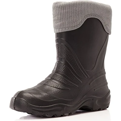 Imagen de Ladeheid Botas de Agua para Niños en EVA Lluvia Impermeables Zapatos Niña y Niño Calzado Goma Infantil Unisexo LA CA 10 (Carbone, 30/31 EU)