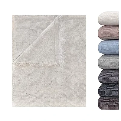 Imagen de GFD Colcha Multiusos OBI para Sofa y Cama, Cubre Sofa, Plaid Jarapas Sofas, Foulard Manta (Beige, 180 x 290)