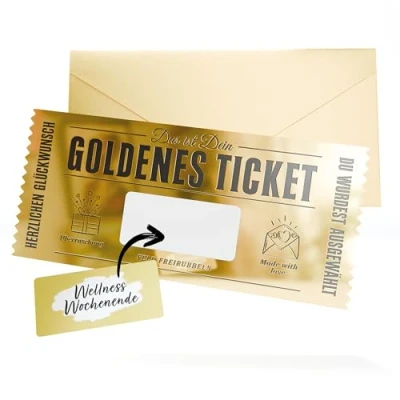 Imagen de Domar tarjeta de regalo para rellenar con tarjetas rasca Billete dorado cumpleaños mujeres, regalos cumpleaños, mamá