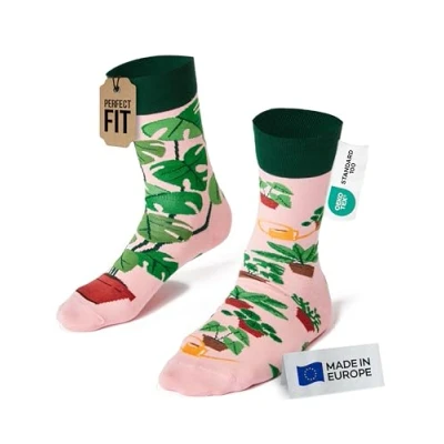 Imagen de Many Mornings Plant Lover Calcetines desparejados, Multi Color, 35 38 Unisex Adulto